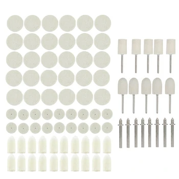 

88Pcs Felt Polishing Wheel Polishing Pad & Polishing Wheel,Buffing Wheel Mixed Accessory for Dremel Rotary Tool