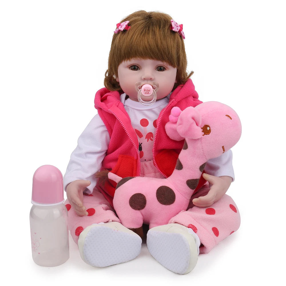 

Reborn Baby lol Bebe Dolls Reborn Toys For children 18 inch Cloth body Adorable Princess Real Doll Handmade Lifelike Playmate