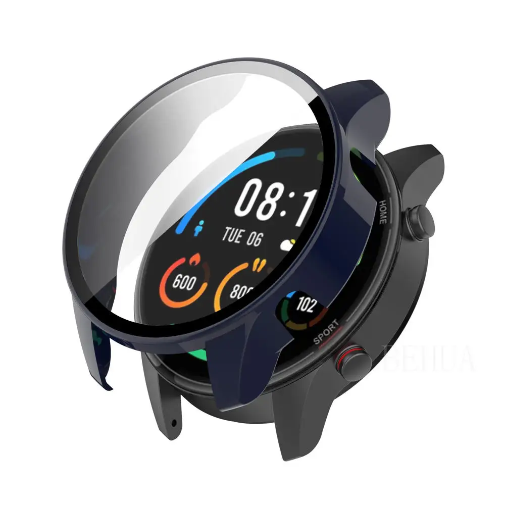 Enhanced Protective Case with Tempered Glass for Xiaomi MI Watch Color Sport - Clear