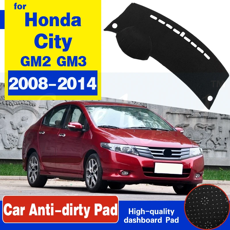 For Honda City 2008~2014 Anti Slip Mat Dashboard Cover Pad 