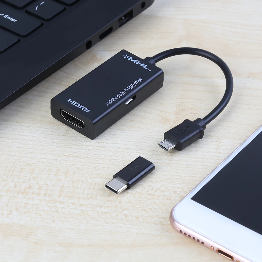 

Für Type-C Micro USB to HDMI Adapter Digital Video Audio Converter Cable Connector Multimedia Converter Adapter TV Peripherals