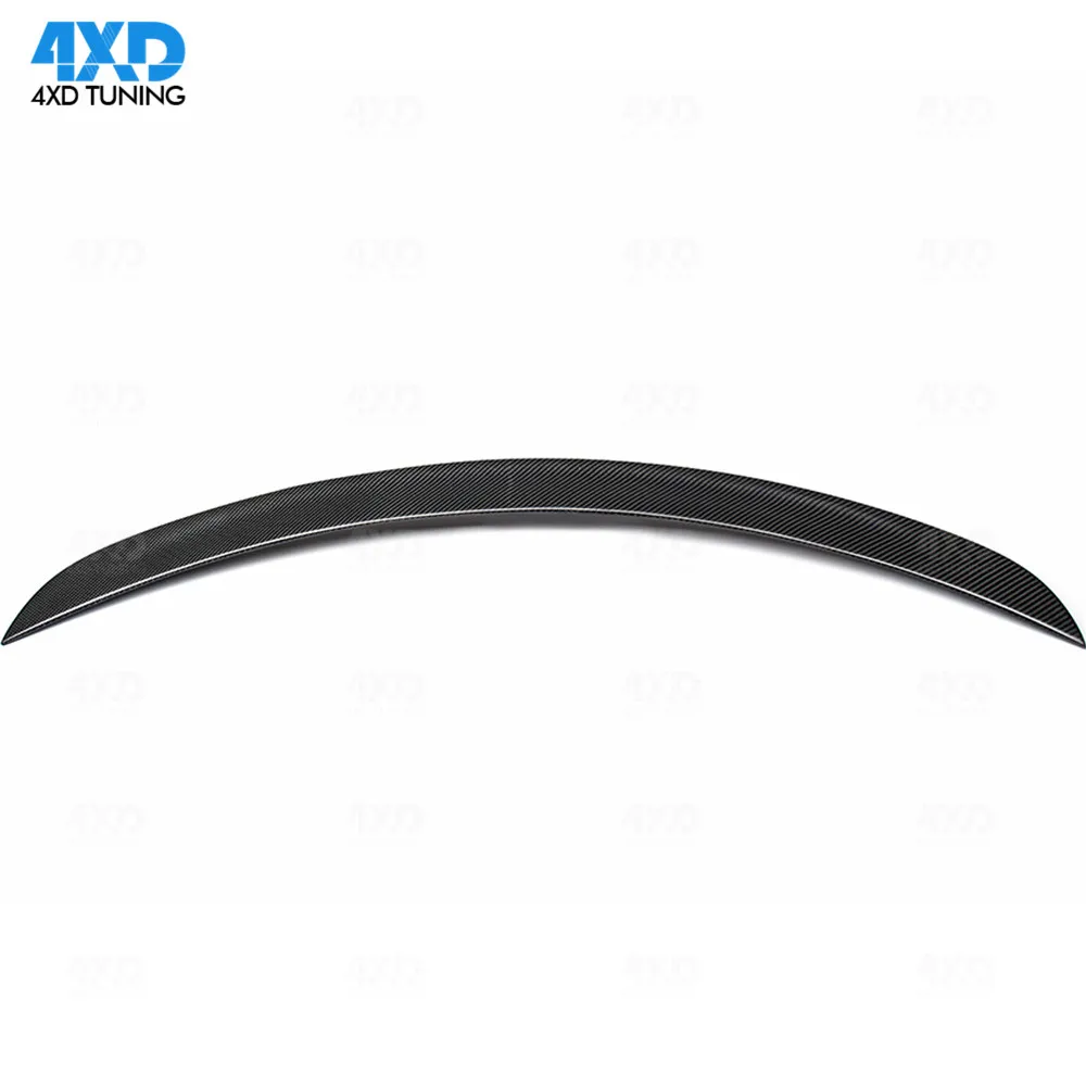 Carbon Spoiler Gloss Black Finish For Tesla Model S Sedan Rear Bumper Trunk Lip Spoiler Wing 2012 2013 2014 2015 +
