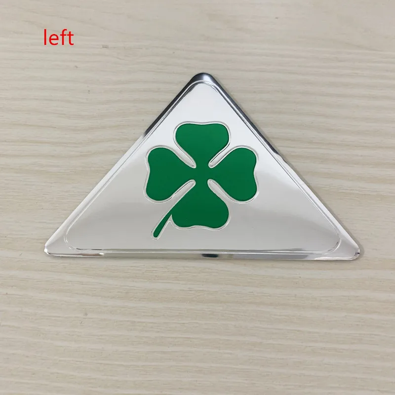 2 шт. Alfa Romeo Giulietta Spider GT quatrefoil green delta автомобильный боковой крыло эмблема задний багажник значок наклейка для 147 156 159 166