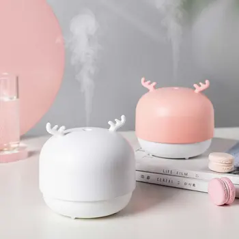 

Mini Usb Ultrasonic Air Humidifier Little Deer Essential Oil Diffuser Car Air Purifier Anion Vaporizer