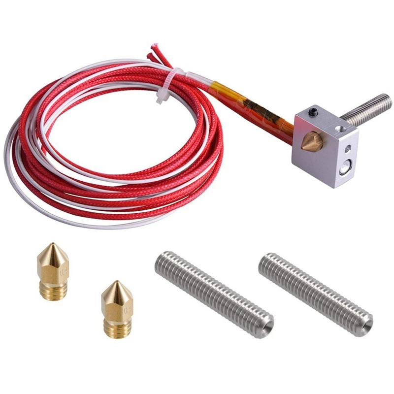 

3D Printer Parts Accessory Hot End Assembled Extruder Kits 1.75Mm Filament Direct Feed 12V 0.4Mm Nozzle (Bonus: 2 Pcs Extruder