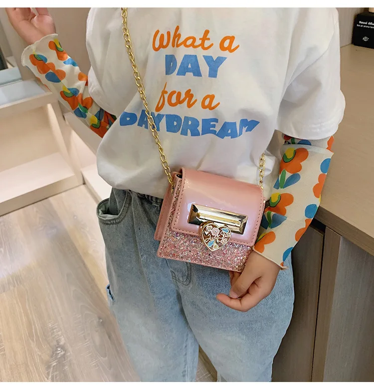 France Non-mainstream Children's Bags New Style Summer Autumn Popular Mini Chain Square Sling Bag Versatile INS Shoulder Ba