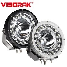 

VISORAK 9" Inch SUV LED Driving Work Light Bar Spot Flood DRL For Hummer Ford 4x4 Truck Off Road JEEP Car 4WD Pickup Boat Toyota