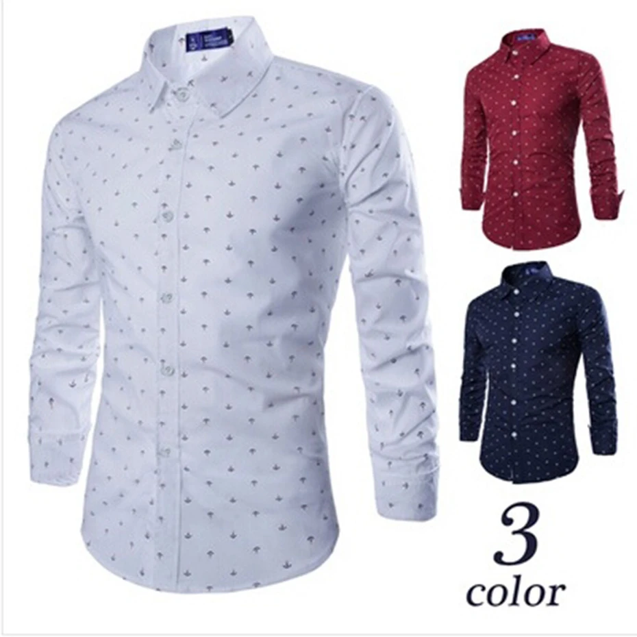 Zogaa 2019 hombres moda Casual larga pequeña flecha camisa de vestir de negocios Camisa ajustada Hombre marca Social hombres ropa suave|Polo| - AliExpress