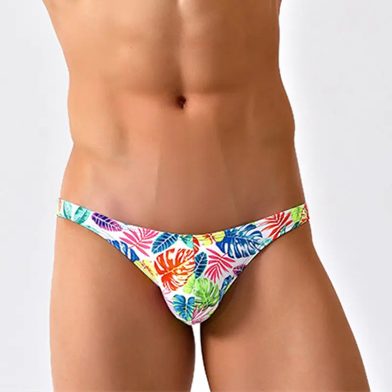 Half Mens Bikini Swimsuits Half-Hip Mens Swim Briefs Low Waist