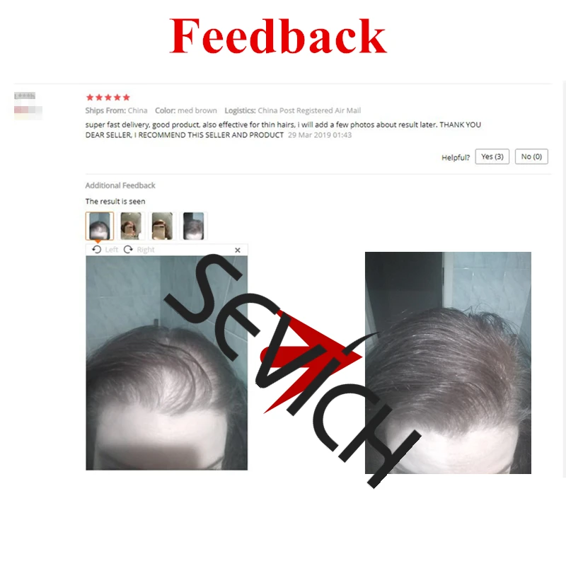 Sevich Hair Building Fibers 12g Keratin Regrowth Powder for Hair Loss Product Applicator Thinning Thickening Concealer Refill