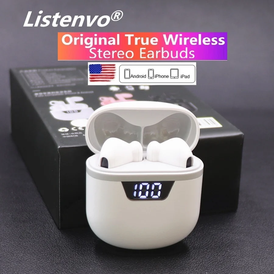 Wireless Earphone Microphone-Sports I12 Listenvo Tws Bluetooth I90000-Tws Xiaomi Huawei