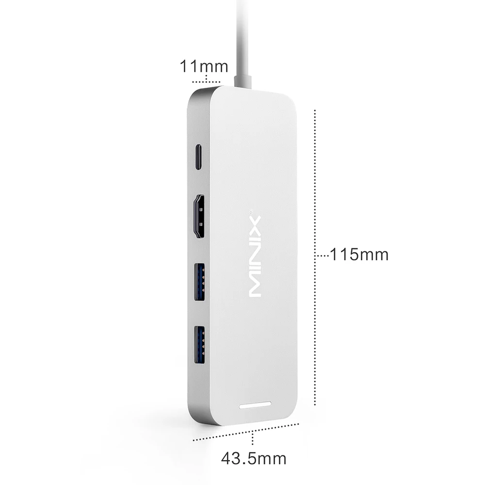 MINIX NEO 240 ГБ usb-хаб USB-C многопортовый Накопитель SSD концентратор HDMI USB 3,0 240G Высокоскоростная передача все в одном для Apple MacBook Air - Цвет: Серебристый