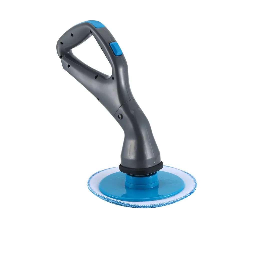 4 Pieces Wireless Hurricane Muscle Scrubber Electric Brush With Brush Heads Bathroom Surface Bath Shower Tile Brush - Цвет: Небесно-голубой