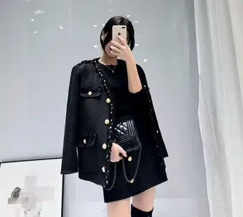 

women's jacket coat ladies Woolen Coat weave