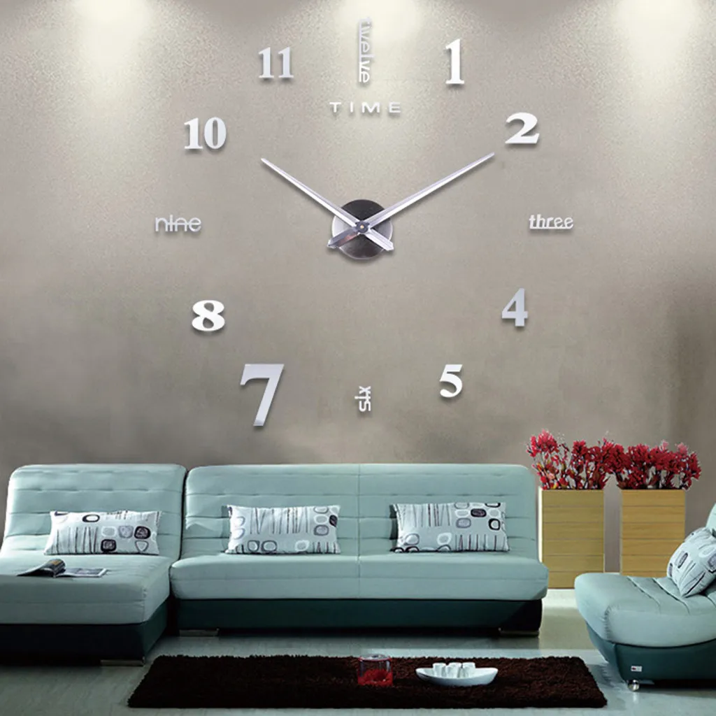 Function Acrylic Minimalist Wall Clock for Home Office Decor