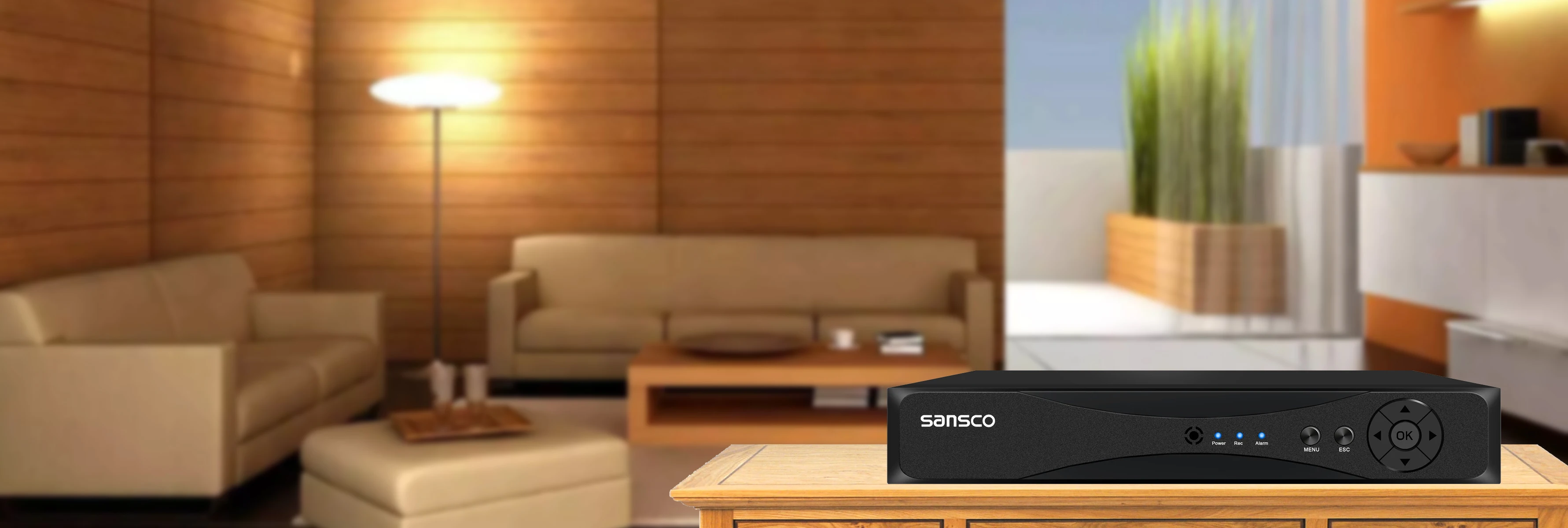 SANSCO 8-канальная система видеонаблюдения с 8 2 мегапиксельными крытыми наружными купольными камерами и 2 ТБ внутренним жестким диском(предустановленными
