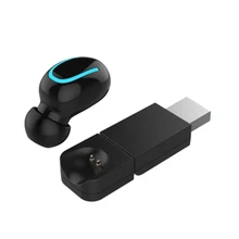 Q13 TWS Bluetooth Headset Mini Single Ear Wireless Stereo Earphone Headset Earphones BT5 0 Charging Box with Mic for Smartphones