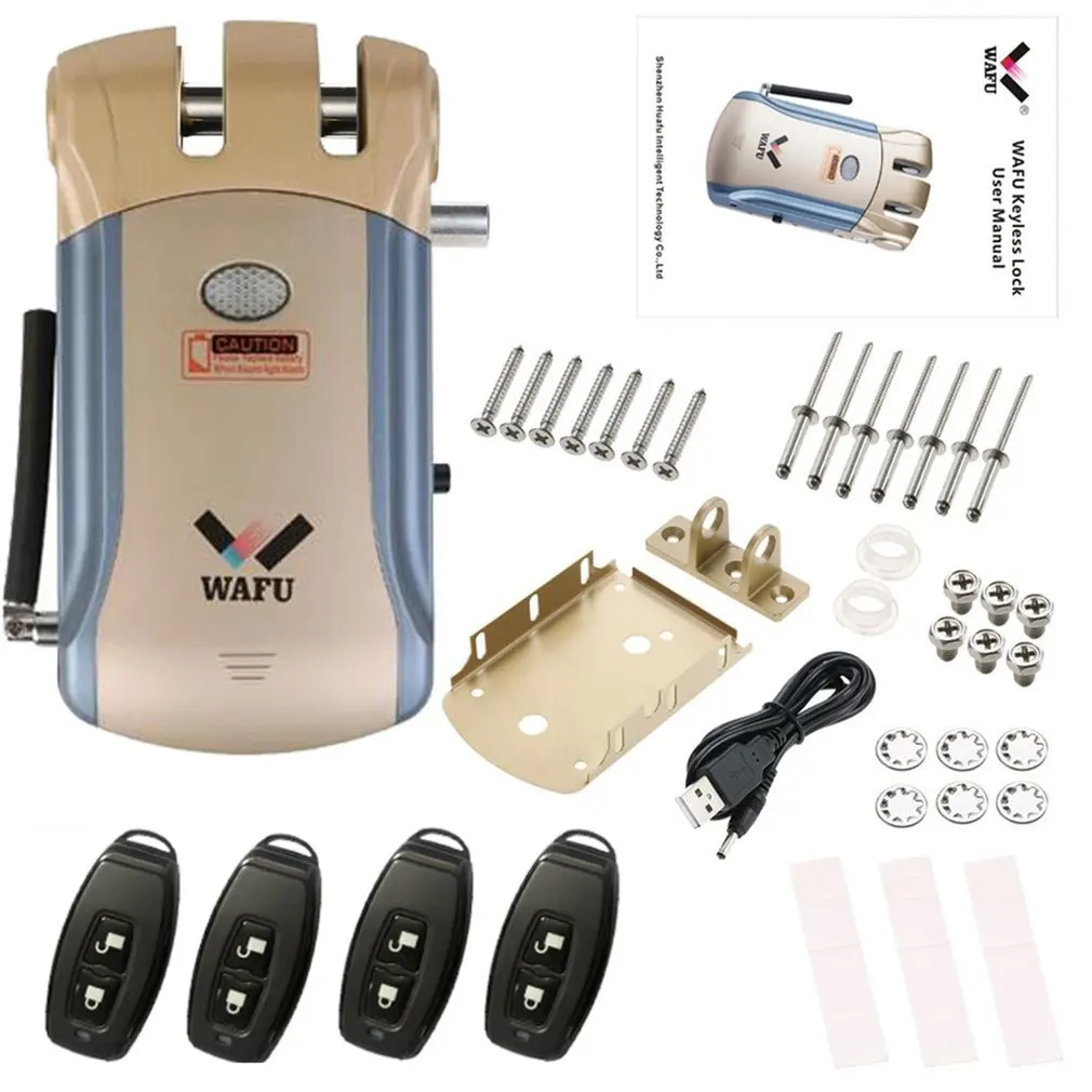 

WAFU Smart Lock HF-008 Enabled and Touchscreen Keyless Smart Lock Deadbolt with Built-In Alarm