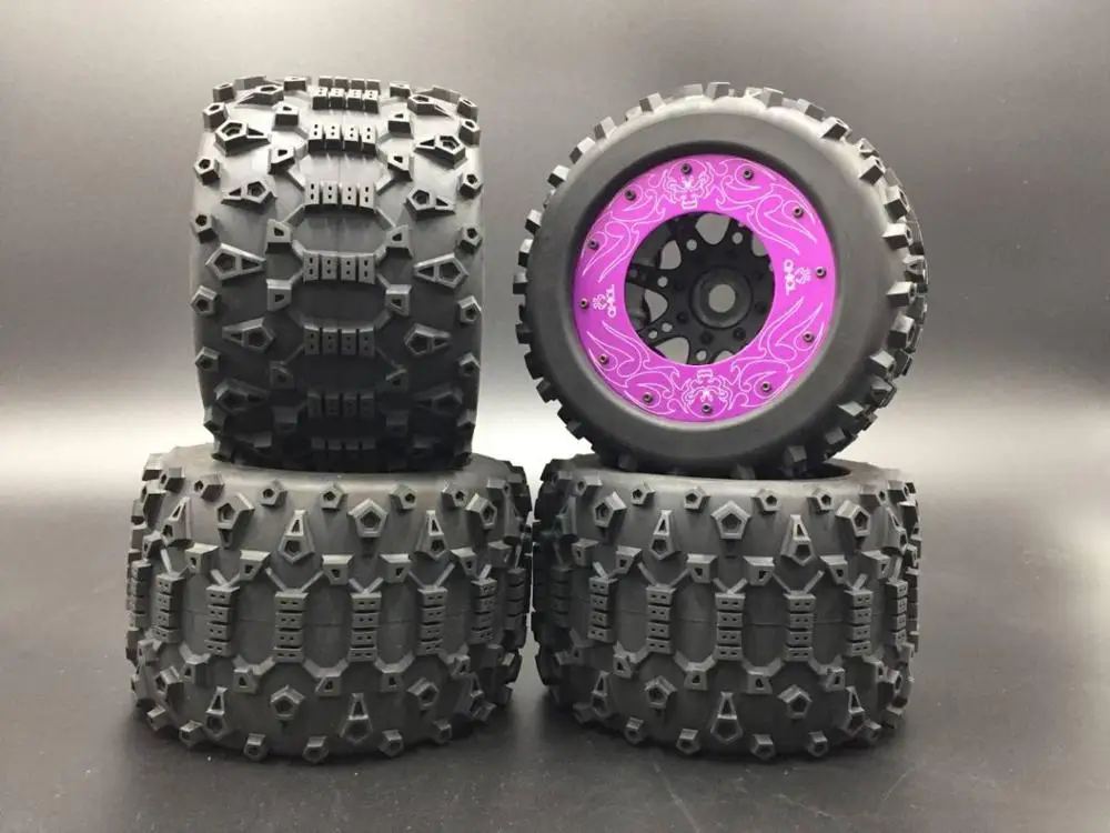 1/8 RC TD TORLAND MONSTER бесщеточный грузовик Нобби Набор шин 4 шт. Hex 17 мм 1:8 HPI savage 4.6F 5.9X