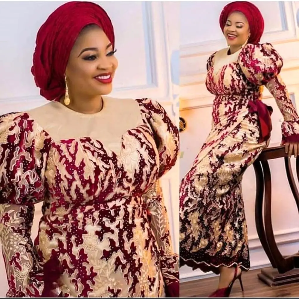 Французские кружевные ткани новейшая модель 2020 года в африканском стиле