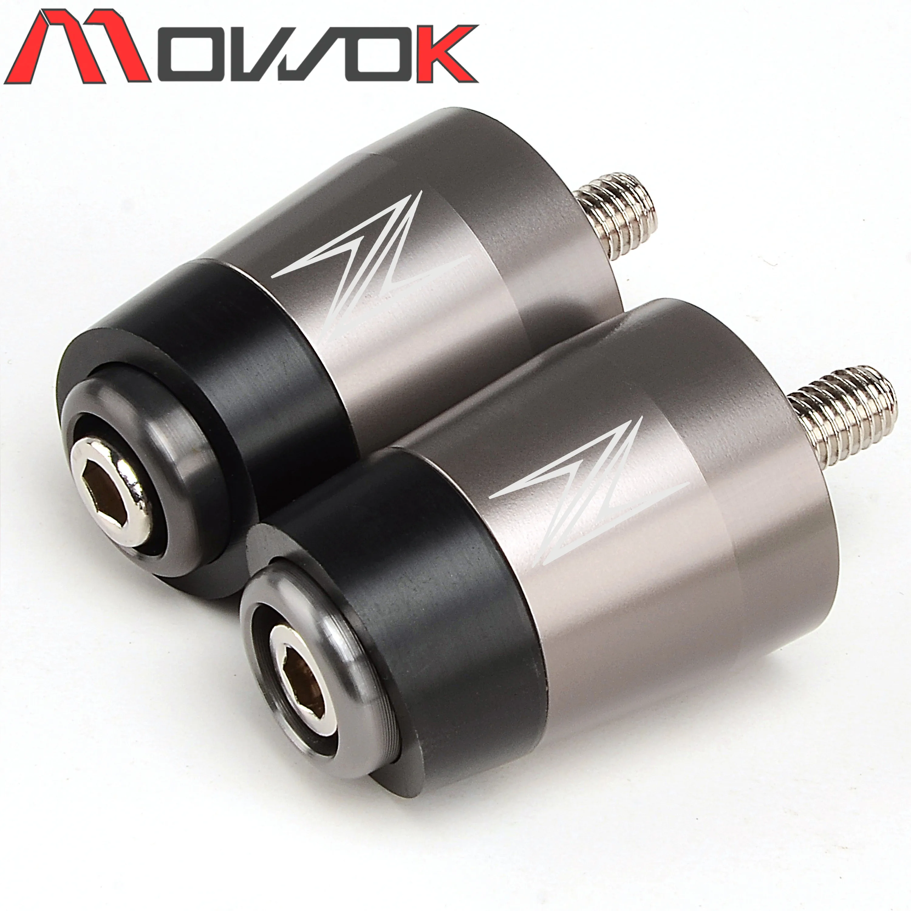 Motorcycle CNC Handle Bar Handlebar Grips Cap End handle Plugs cap For KAWASAKI Z400 Z750 Z800 Z900 Z900RS Z1000 Z1000SX
