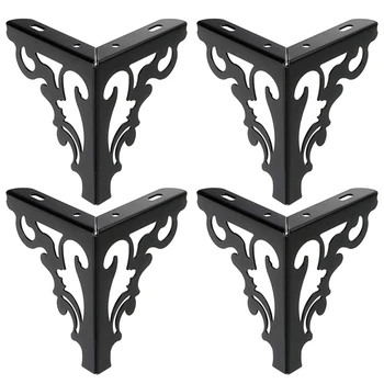 

4-Piece Set of Metal Furniture Legs, Modern Sofa Cabinet Legs for Repairing and Restoring Dressing Tables