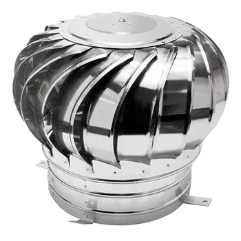 

Stainless Steel Roof Ventilation Cap Without Power Natural Wind Power Ventilators High Quality Exhaust Caps For Factory Workshop