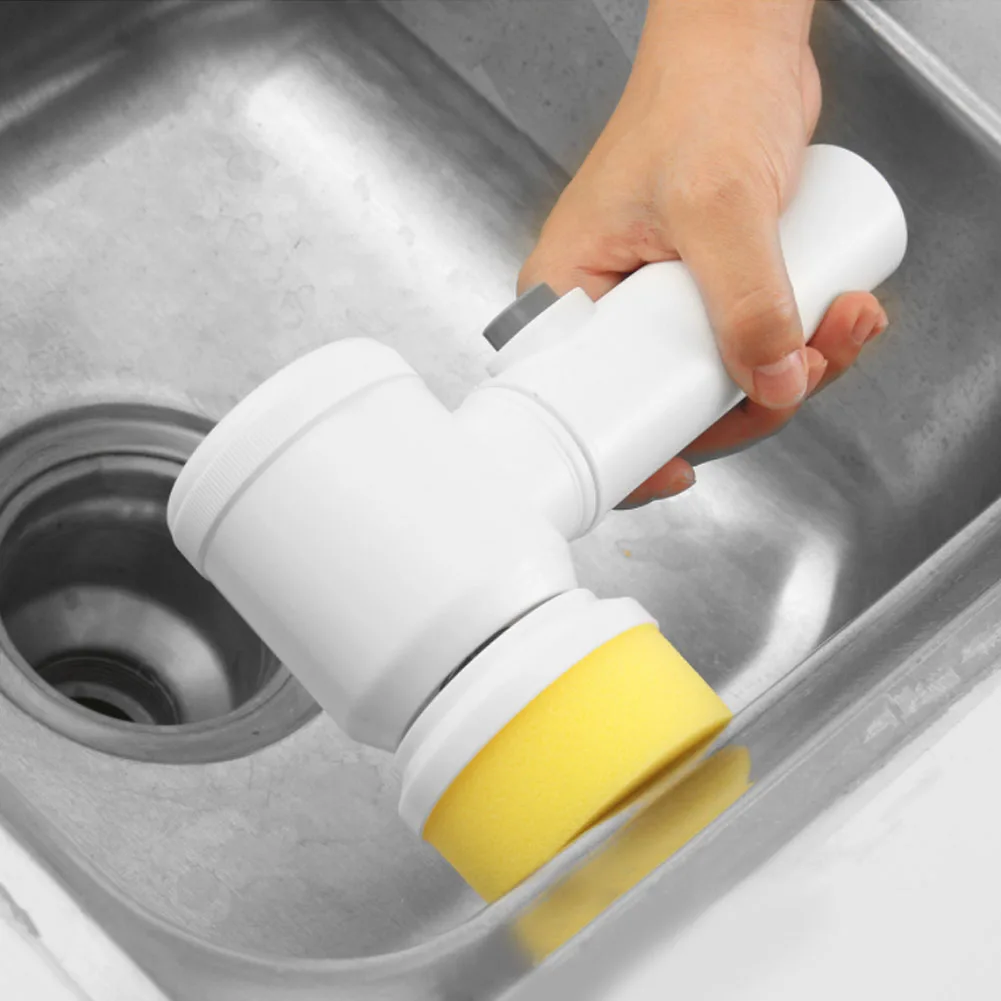 Электрическая ручная Scrubber ванна для очистки раковины щетка ванной кухни плитка