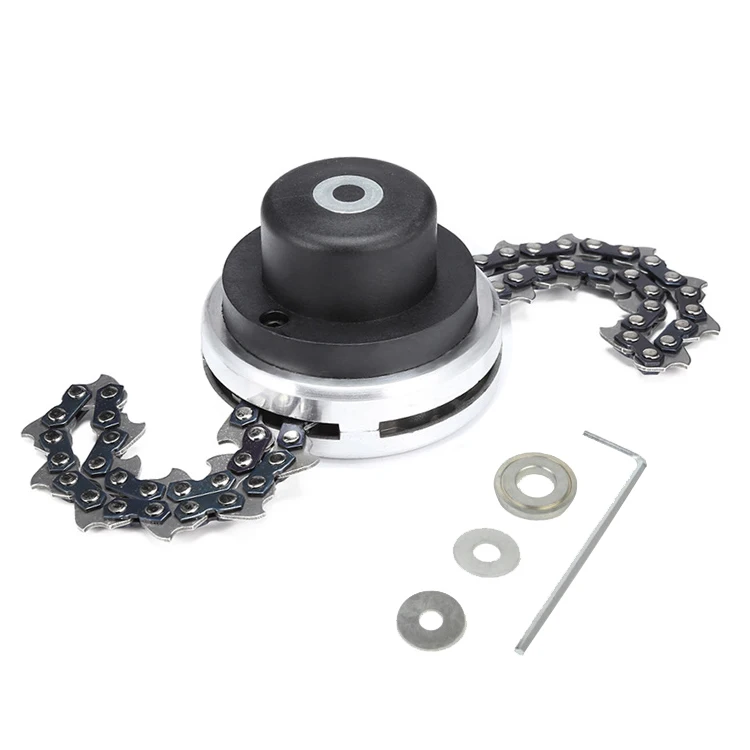 Universal 65Mn Trimmer Head Coil Chain Brush Cutter Garden Grass Trimmer Head Upgraded With Thickening chain For Lawn Mower
