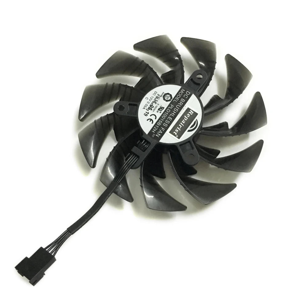 100 мм PLD10015B12H T129215BU GPU кулер для GIGABYTE GTX 1070 Xtreme Edition AORUS GTX 1080 GTX1080Ti 8G 11 Гбит/с vga-карта охлаждения - Цвет лезвия: Middle PLD10015