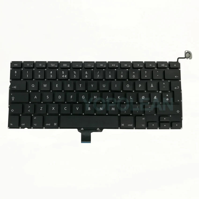 3 предмета в комплекте, новинка, норвежская Клавиатура для MacBook Pro, моноблок 1" A1278 2009-2012 лет