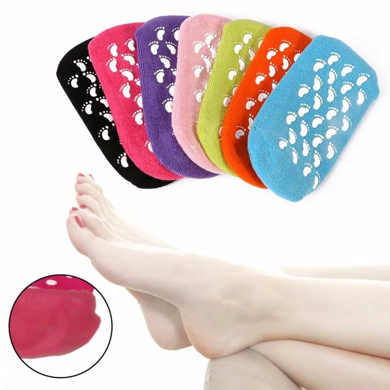 

1 Pair Gel Moisturizing Spa Socks Whitening Exfoliating Mask Ageless Beauty Foot Mask Feet Care Silicone Sock Foot Care Pedicure