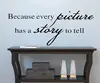 Every Picture has a story to tell vinyl wall stickers home decor wall decal photo frame decor living room bedroom poster ► Photo 3/6