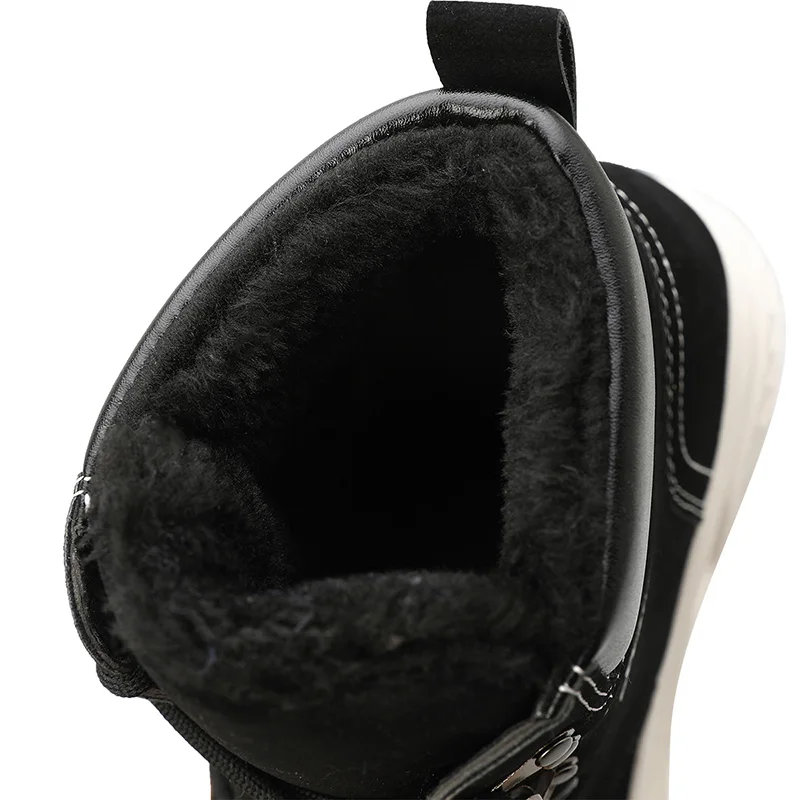 Новые модные удобные мужские ботинки Zapato повседневные зимние теплые на шнуровке