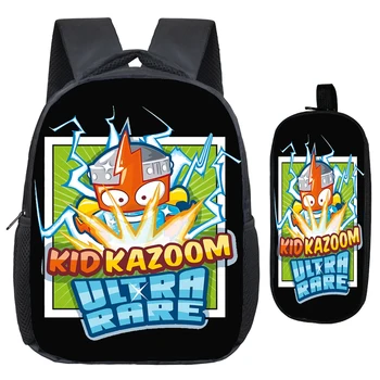 

Cute Children Super Zings Kindergarten Backpack Child Superzings School Bag Bookbag Kids Best Gift(2pcs Set/Rucksack Pen Bag)