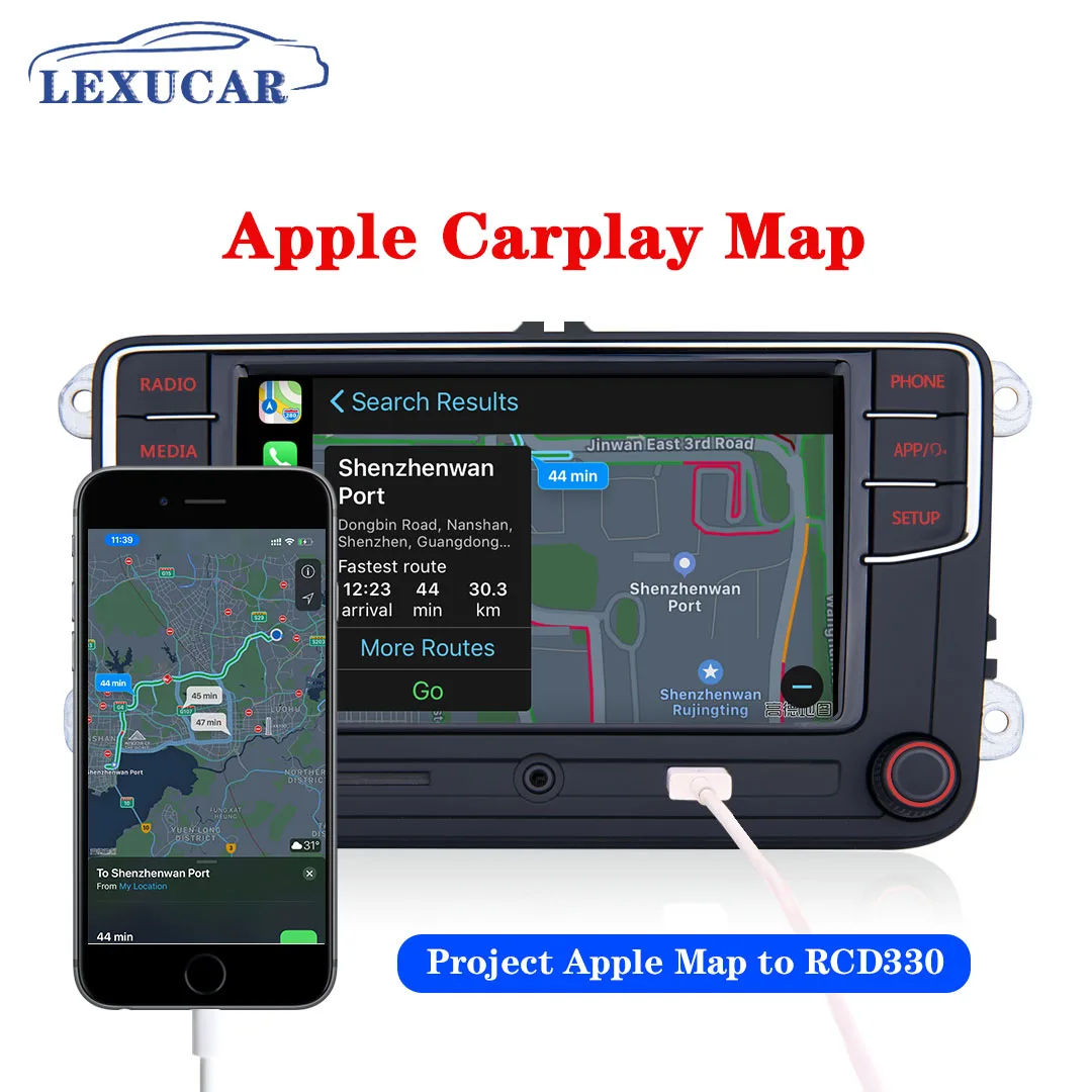 Lexucar RCD330 плюс RCD330G NONAME Android Auto Carplay 6RF 035 187F R340G код 330G для VW Tiguan Golf 5 6 MK5 MK6 Passat Polo