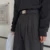 2020 Мужские Свободные Досуг Серый Формальный Костюм Брюки Бизнес Дизайн Хлопок Западный стиль Брюки Мужские Черные Повседневные Брюки Размер M-2XL