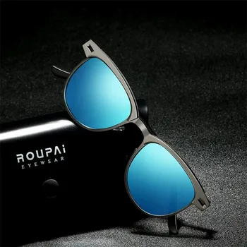

Lantzena Fashion Men Sunglasses Brand Polarized Metal Female Frame Gradient Cool Sun Glasses UV400 gafas de sol muje Goggles