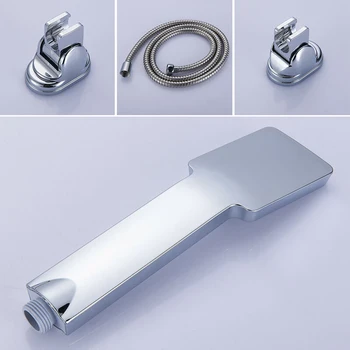 

1.5m Shower Head Hand Shower Set With Hose Holder Bracket Water Stop Handset