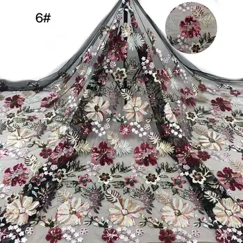 

African Embroidered sequins tulle Lace 2020 hot sale nigerian French mesh Lace Fabric With sequins For Party