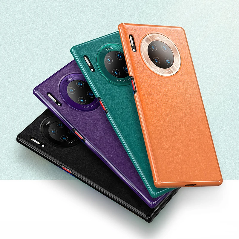 Чехол для huawei mate 30 Pro, мягкий защитный чехол из искусственной кожи для huawei mate 30, чехол для телефона, аксессуар HWP02
