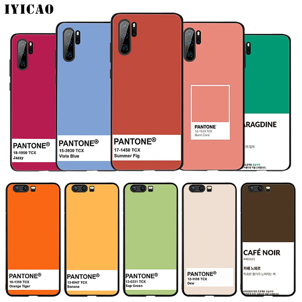 IYICAO схема калибровки Pantone милый арт мягкий чехол для huawei P30 P20 P10 P9 P8 P Smart Z плюс 2019 Lite