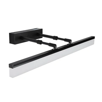 

New Led Wall Lamp Bathroom Mirror Lamp Bathroom Wall Lamp 8W Makeup Mirror Light (White Light) Black Aluminum Alloy + Acrylic