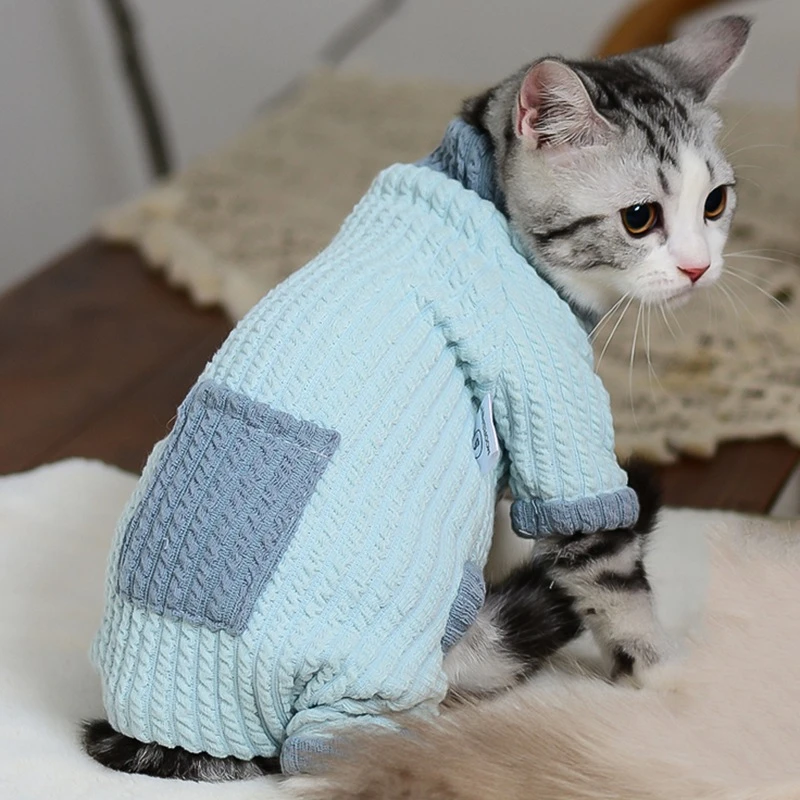 Suéter de invierno para cálida para gatos pequeños, abrigo, chaqueta, suéteres de punto, disfraz para mascotas|Suéteres de - AliExpress