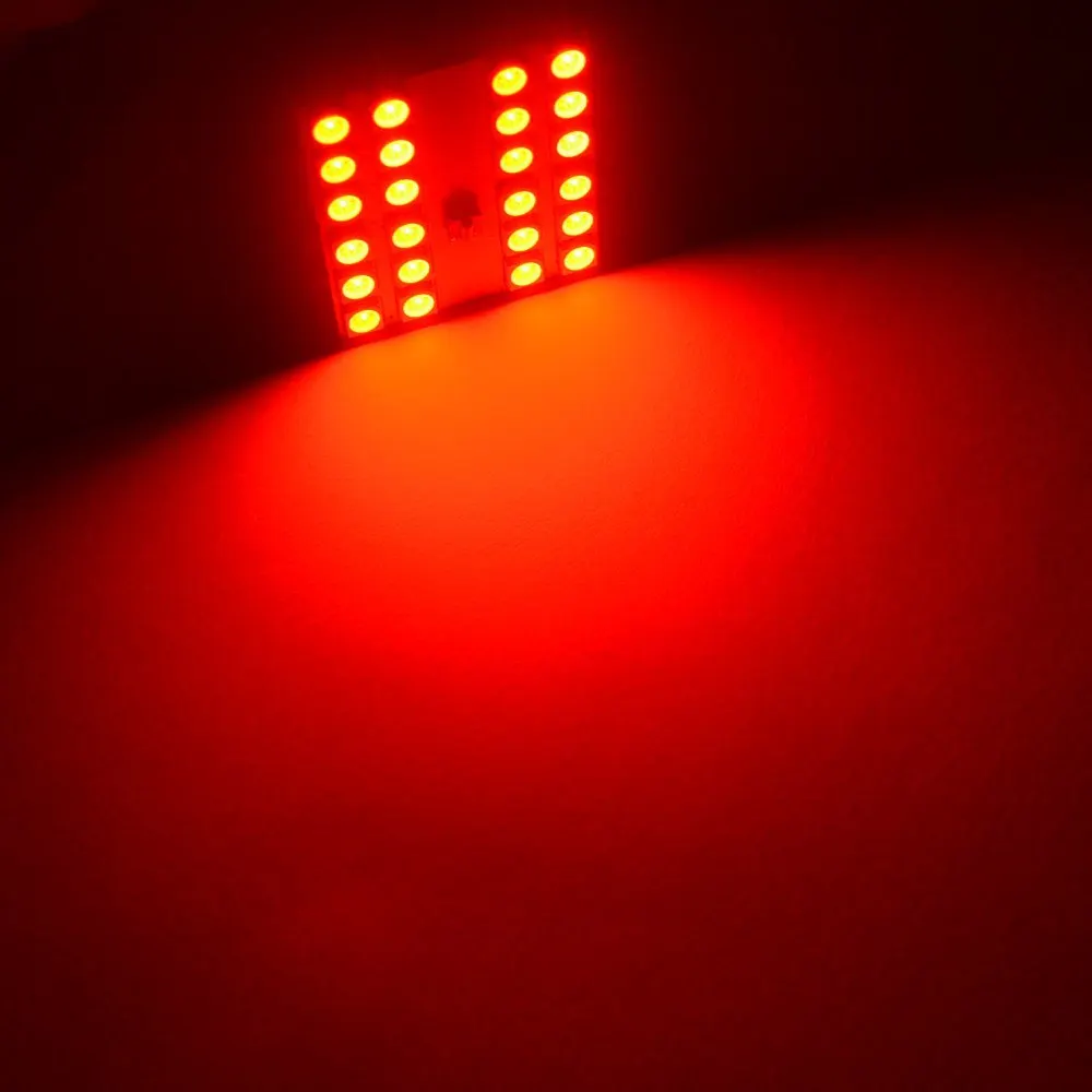 Hviero  T10 RGB 5050 24SMD Car Led remote control Rgb car led panel interior Auto lights Reading Dome Festoon BA9S 3Adapter DC 12v Light