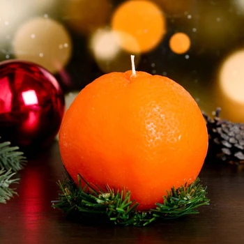 

Candle New Year "orange large"