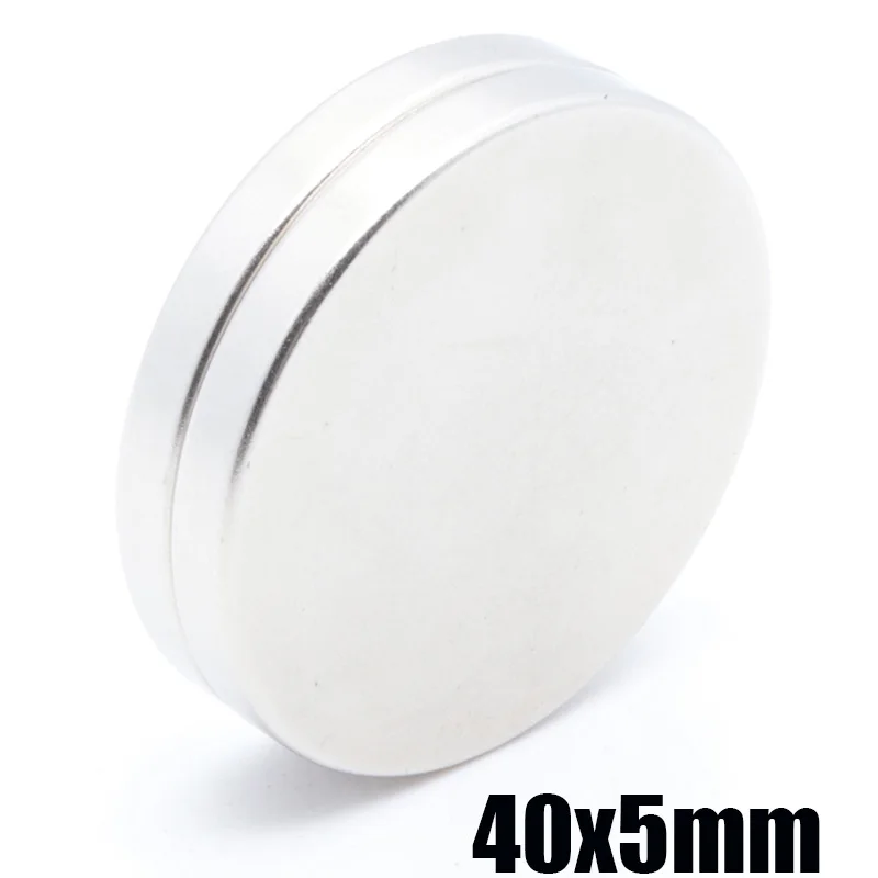 

5pcs 40x5mm Strong Cylinder Rare Earth Magnet 40mmx5mm Round Neodymium Magnets 40x5mm Big N35 Disc Magnet 40*5mm
