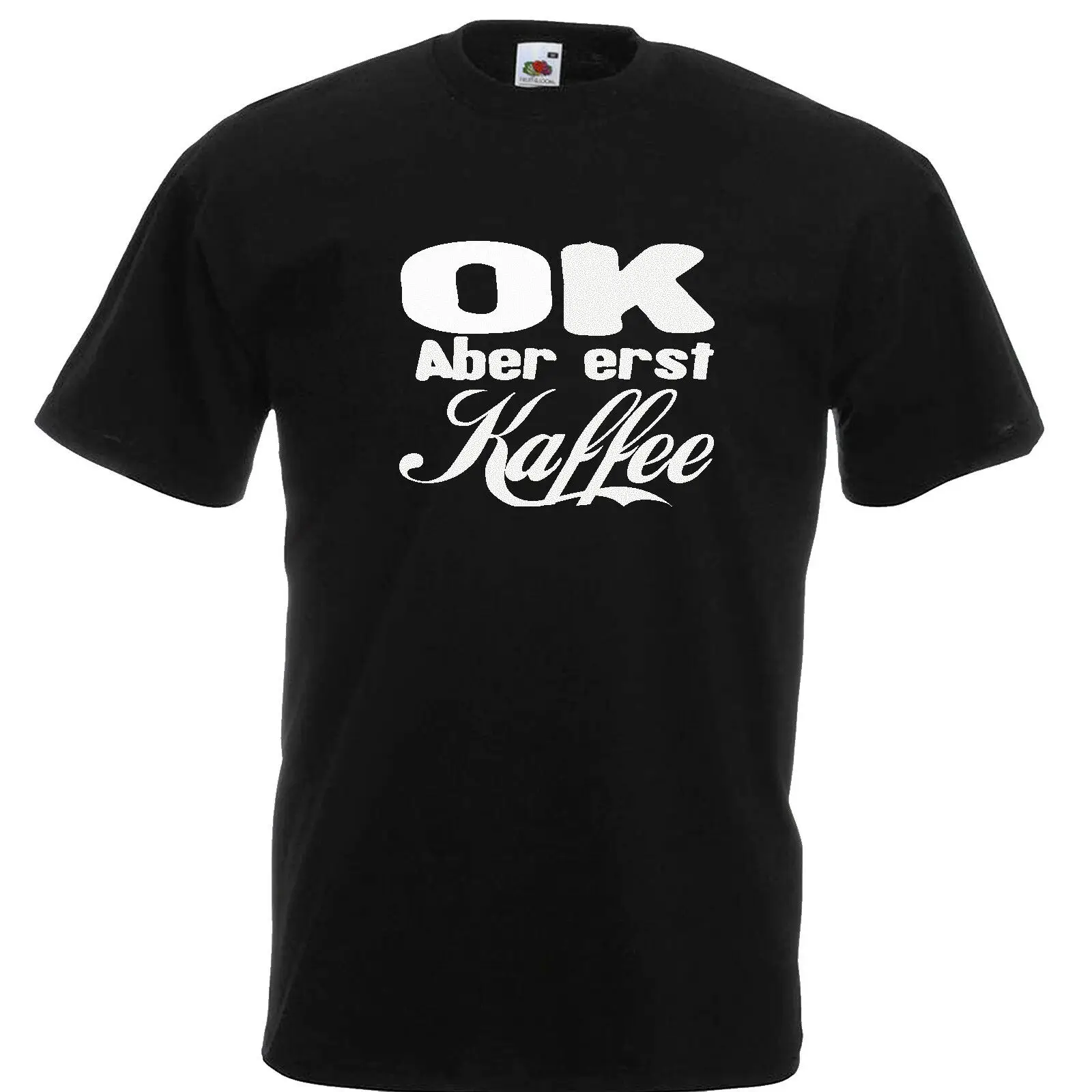 ОК но сперва кофе футболка культовые футболки со слоганами Funshirt вечерние подарки
