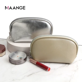 

MAANGE 1 Pcs Multifunctional Cosmetic Bag Women PU Leather Travel Make Up Organizer Zipper Makeup Case Pouch Toiletry Holder Kit