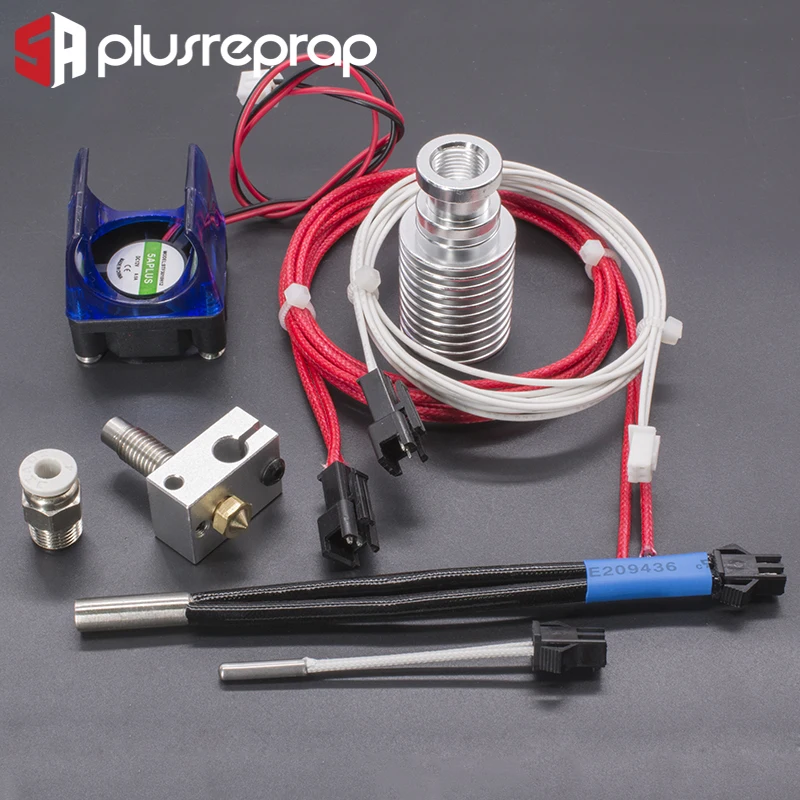 V6 J head 12 В 24 все металлические Hotend Wade или Bowden экструдер нагреватель термистор